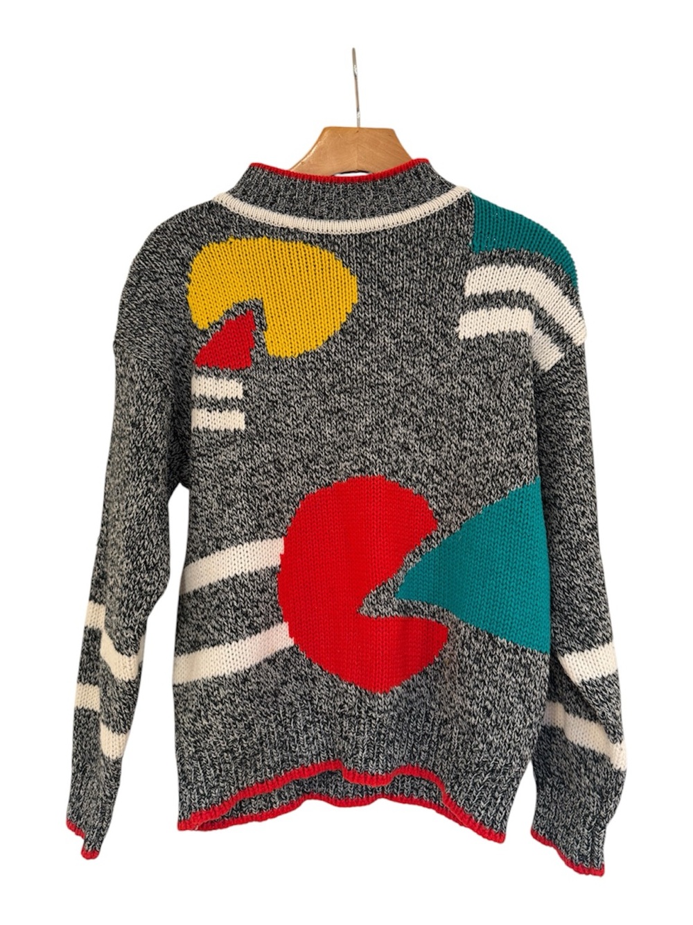 Vintage Nuggets Retro Arcade Pac-Man Style Knit Sweater